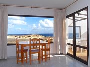 Dining table with sea views